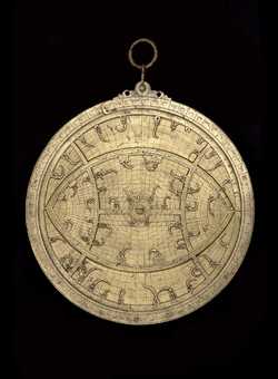 Small image of complete astrolabe as rete cannot be removed from mater. Click to enlarge.