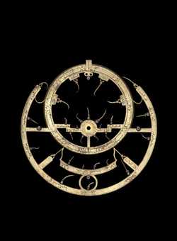 Small image of astrolabe rete separated from astrolabe. Click to enlarge.