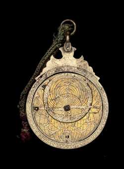 astrolabe, inventory number 52066 from India (?), 1647/8 (A.H. 1057)