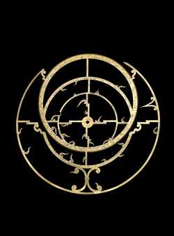 Small image of astrolabe rete separated from astrolabe. Click to enlarge.