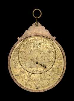 Astrolabe, by Muhammad Amin ibn Amirza Khan an-Nakha'i, Persian, 1587/8 (Inv. 52399)