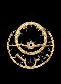 Small image of astrolabe rete separated from astrolabe. Click to enlarge.