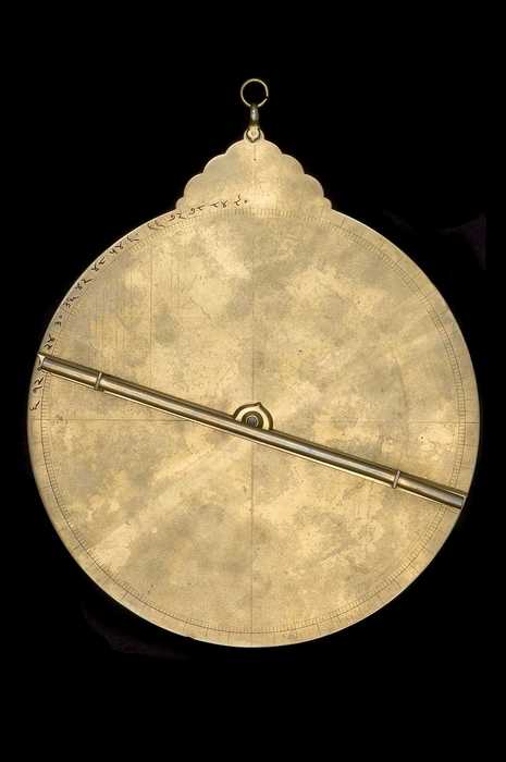 Closeup of Astrolabe, North Indian, 18th century? (Inv. 52478)