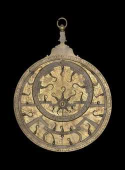 astrolabe, inventory number 52713 from North Africa, 1728/9 (A.H. 1141)