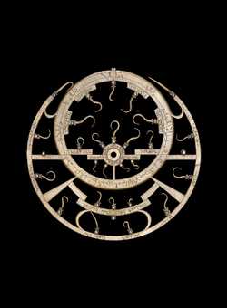 Small image of astrolabe rete separated from astrolabe. Click to enlarge.