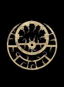 Small image of astrolabe rete separated from astrolabe. Click to enlarge.