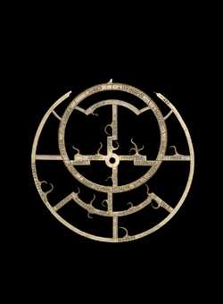 Small image of astrolabe rete separated from astrolabe. Click to enlarge.