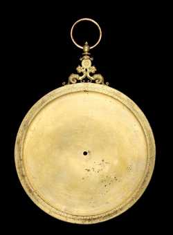 Front of astrolabe without rete or plates. Click to enlarge