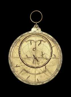 astrolabe, inventory number 54330 from Paris (?), late 14th or early 15th
          century