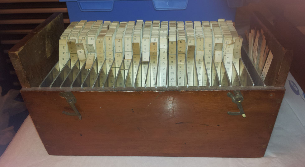 Set of Beevers Lipson Strips, Sine Set, c.1936