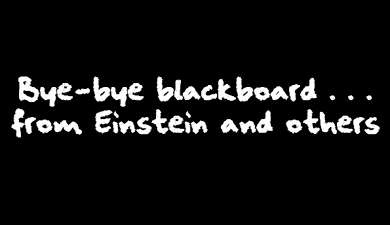 Blackboard exhibition.