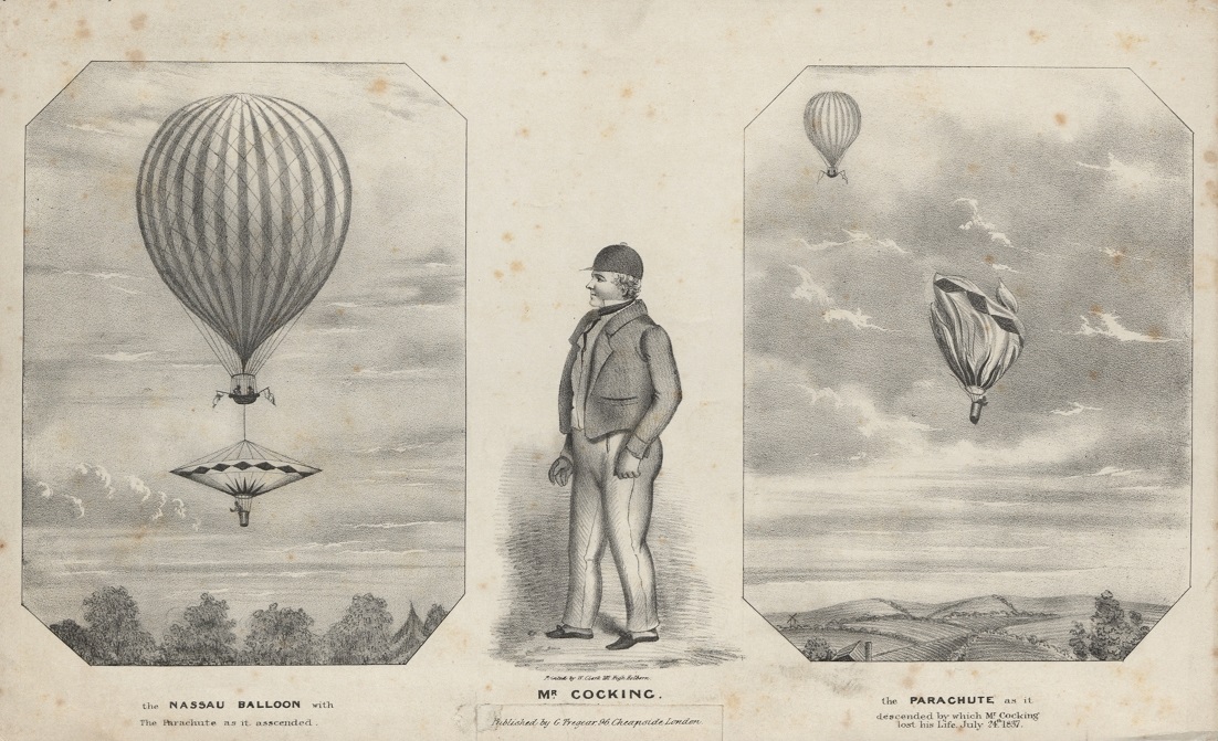 Robert_Cocking_parachute