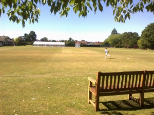 Summer Fields: A view of the cricket fields, as they are now and were during Harry's time at the school.
