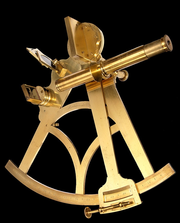 image of Early Brass Sextant by Jesse Ramsden