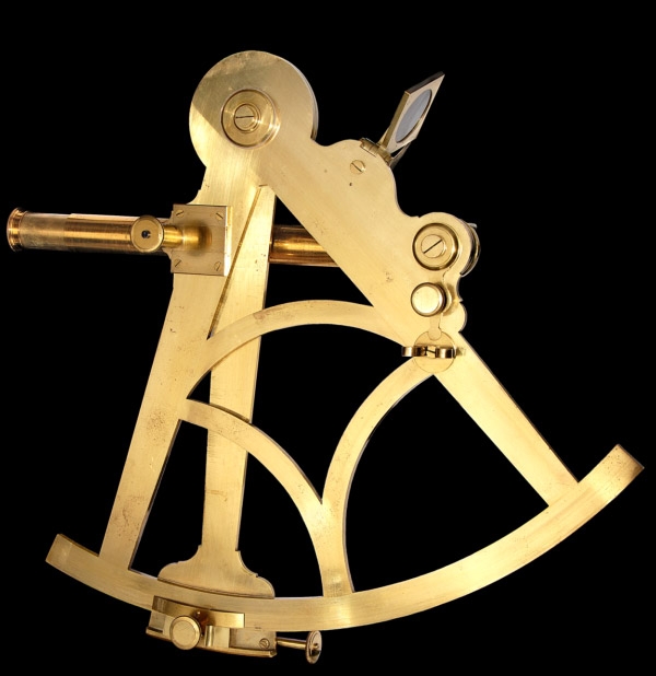 image of Early Brass Sextant by Jesse Ramsden