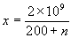 Alternative version of interest equation.