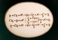 Oval aide memoire, quadratic side.