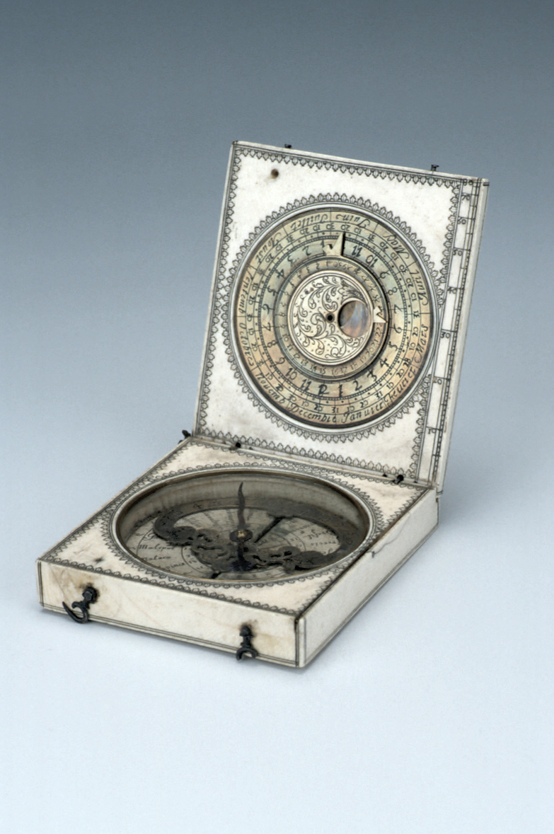 preview image for Bloud-Type Magnetic Azimuth Dial, by Charles Bloud, Dieppe, c. 1660