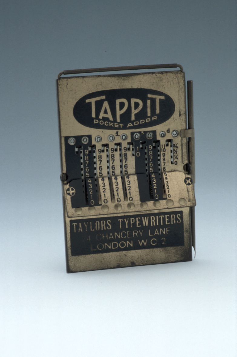 preview image for Pocket Adder, by Tappit for Taylors Typewriters, English, c. 1935