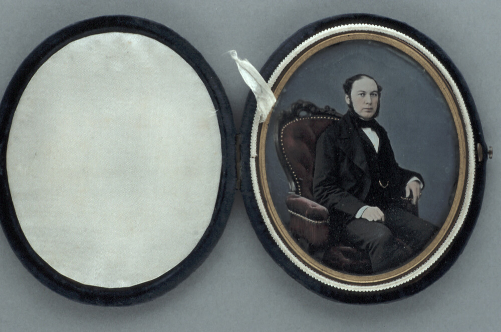 preview image for Photograph (Daguerreotype, Oval Format) of a Man, c.1850