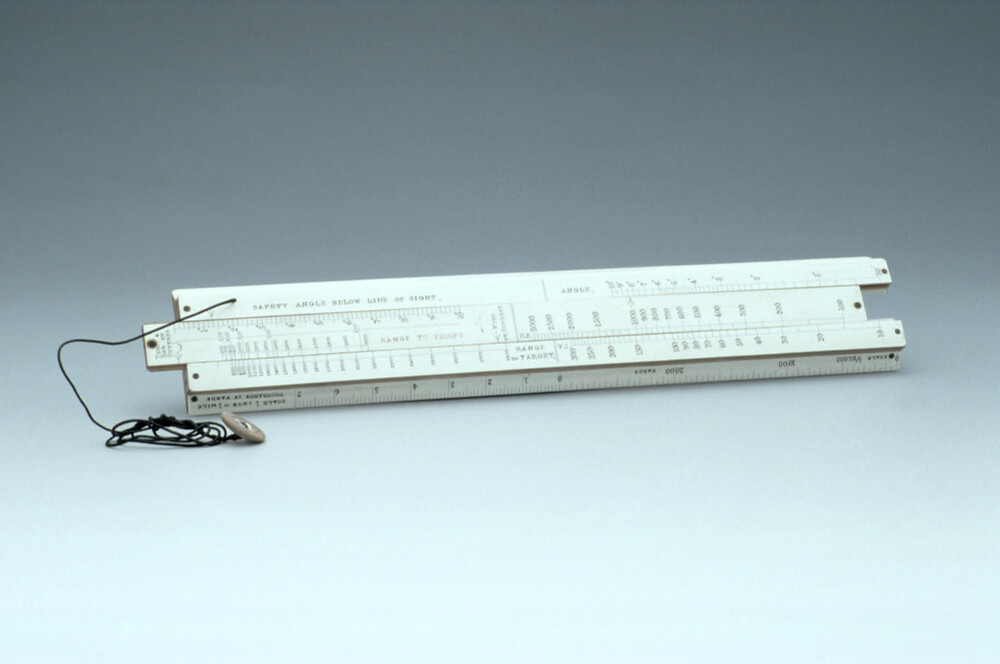 preview image for Slide Rule for Vickers Machine Gun, by B. J. H. & Co. Ltd., English, 1928