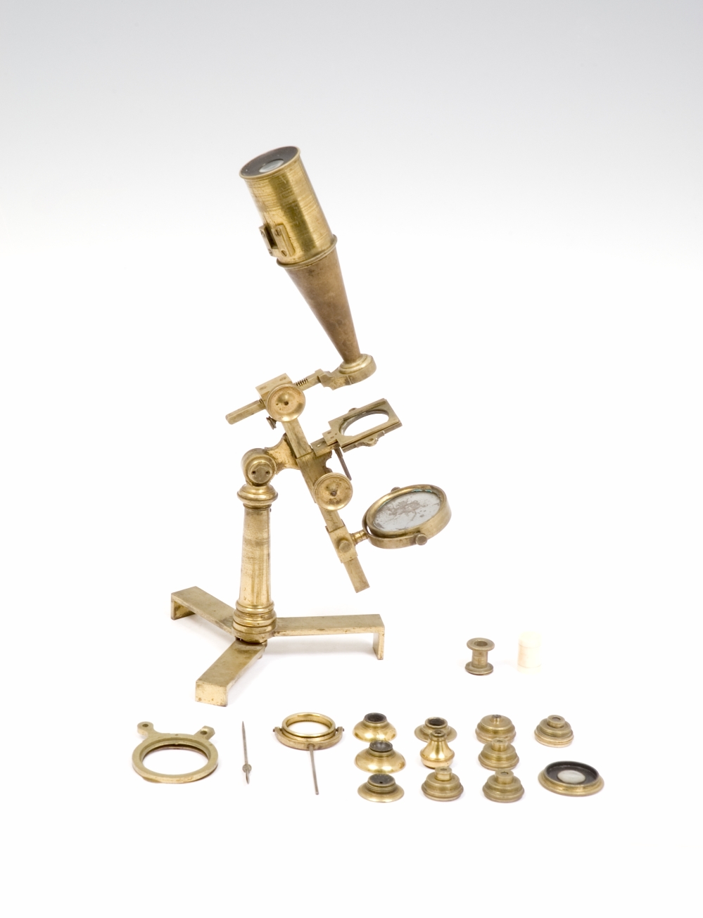 preview image for Compound Microscope with Accessories and Case, by Dunn, Scotland, c. 1830