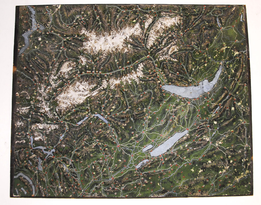 preview image for Relief Map of Switzerland, Perhaps by Léonard Gaudin, Swiss, Early 19th Century
