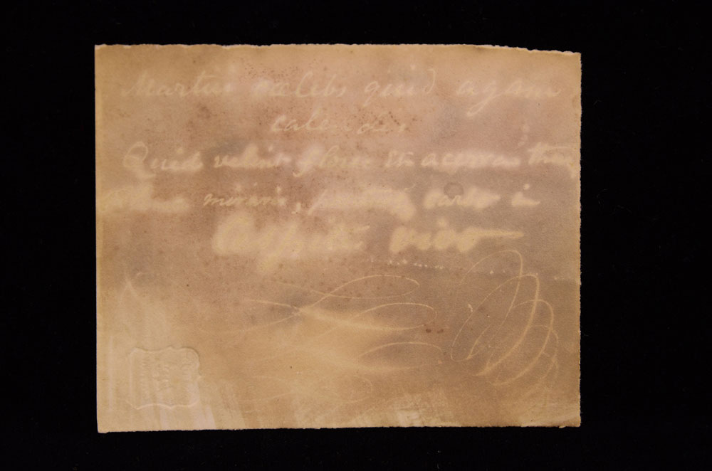 preview image for Invisible Writing Experiment from the Photographic Experiments of Sir John Herschel, 1839