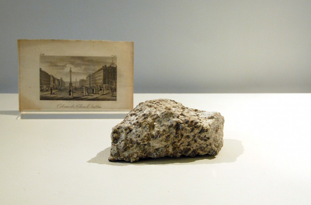 A piece of granite, formerly part of Nelson’s Pillar, Dublin