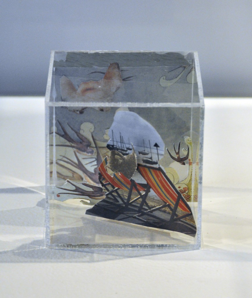 Box with Beards, mixed media, by Charlotte Allen