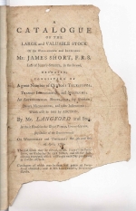 18th-century auction catalogues of scientific instruments
