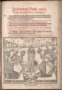 Peter Apian, Instrument buch (Ingolstadt, 1533), title page.