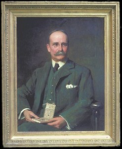 Portrait of Lewis Evans by W. E. Miller, c. 1920. Oil on canvas.